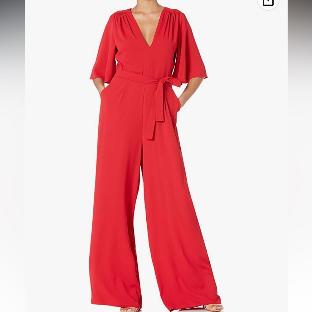 Amanda Uprichard. Terre Jumpsuit. Red. Size small.